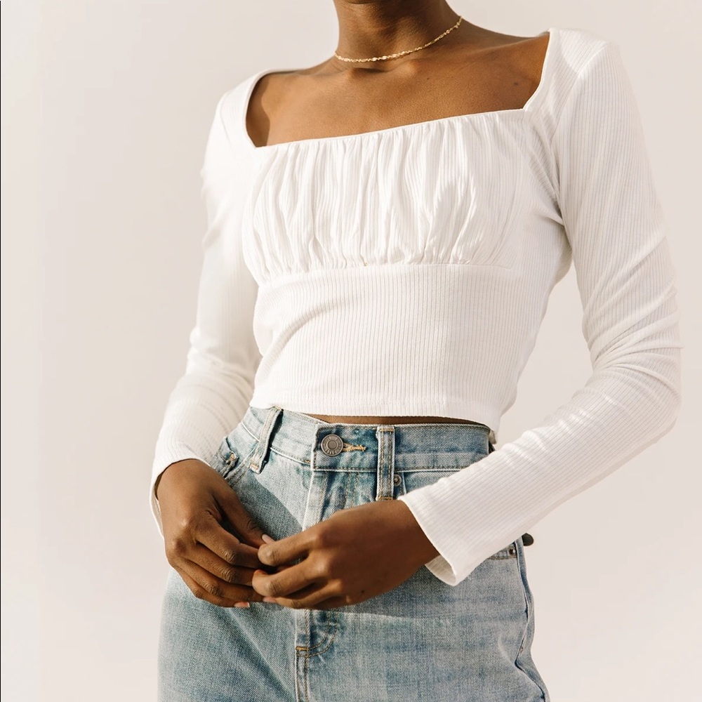 luca and grae square neck top
